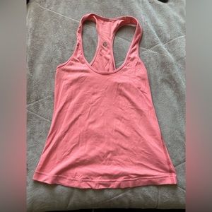 lululemon peach workout racer-back tank